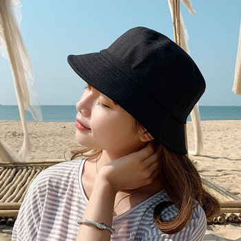 Παιδικό καπέλο κουβά Παιδικό καπέλο με φαρδύ γείσο παραλίας Μόδα Καπέλο Unisex Αντηλιακό Κορεάτικο Sun Hat Boy Girl Καλοκαιρινό καπέλο Panama Color