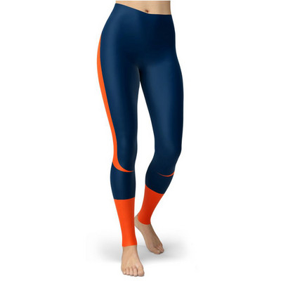 Fekete Design Vékony csíkos nyomtatott Sport Női Leggings Szűk Push Up nadrágok Femme Fitness Túrázás Magas derekú Edzőterem Leggins Ruhák