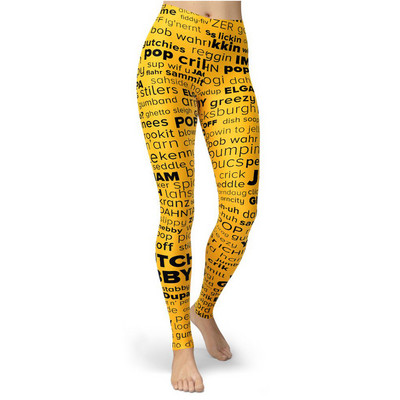 Fekete Design Vékony csíkos nyomtatott Sport Női Leggings Szűk Push Up nadrágok Femme Fitness Túrázás Magas derekú Edzőterem Leggins Ruhák