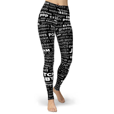 Fekete Design Vékony csíkos nyomtatott Sport Női Leggings Szűk Push Up nadrágok Femme Fitness Túrázás Magas derekú Edzőterem Leggins Ruhák