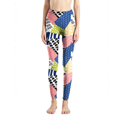 Női Divat Leggings Virágos lajhár Nyomtatott leggins Karcsú legins Magas derekú Leggings Női nadrág