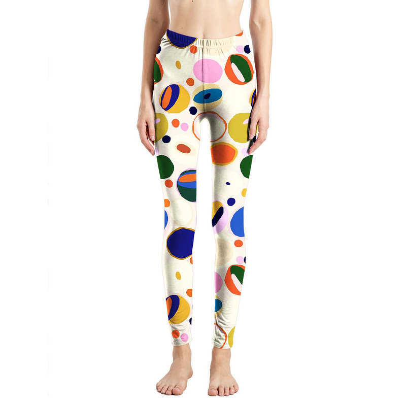 Γυναικείο κολάν φλοράλ νωθρότητα Εκτύπωση κολάν Λεπτά legins Ψηλόμεση κολάν Γυναικείο παντελόνι