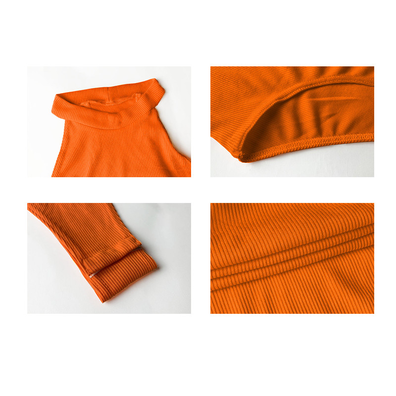 Γυναικεία Slim Tank Top Σέξι αμάνικο στρογγυλό λαιμόκοψη με ψηλή σχισμή ολόσωμη φόρμα κορμάκι Stretch μονόχρωμο κοντομάνικο μπλουζάκι