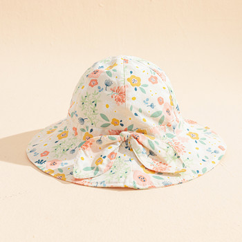 0-4Y Καπέλο για μωρά για αγόρια κορίτσια Καλοκαιρινή μαλακή μπλούζα αντηλιακά σκουφάκια ηλίου για νήπια με πλατύ γείσο με ρυθμιζόμενους ιμάντες