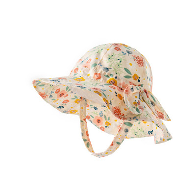 0-4Y Baby Bucket Hat Fiúk Lányok Nyári Soft Top napvédő sapkák Toddler széles karimájú napvédő sapka állítható pántokkal