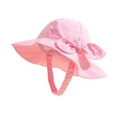 0-4Y Baby Bucket Hat Fiúk Lányok Nyári Soft Top napvédő sapkák Toddler széles karimájú napvédő sapka állítható pántokkal