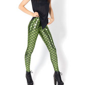 VIIANLES szexi leggings, női sellő, női legjobb akciós halpikkelys leggins fekete tejes digitális nadrág nyomtatott nadrág