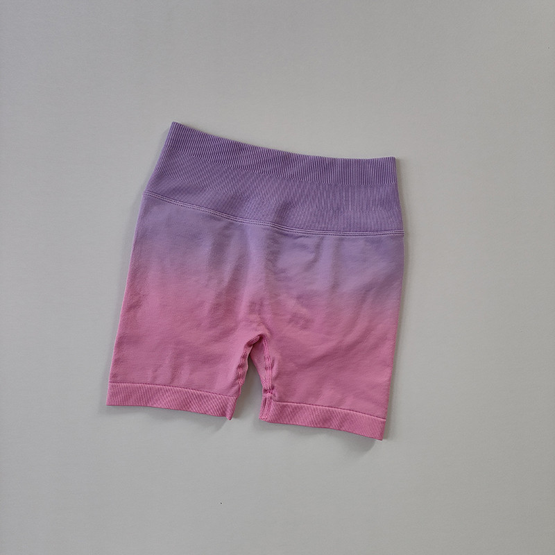 Πολύχρωμο κολάν ντεγκραντέ Γυναικείο λεπτό ψηλό ελαστικό σπορ στυλ Bodybuilding Σπουδαστές Γρήγορο στέγνωμα Αναπνεύσιμο Δημοφιλές καθημερινό βασικό