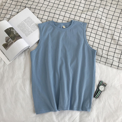 10 színű tömör tartályok Női Alap tiszta koreai stílus Elegáns, divatos BF szabadidős női felső laza uniszex 4XL napi egyszerű