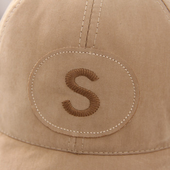 Άνοιξη Καλοκαίρι Μαλακό γείσο Βρεφικό καπέλο μπέιζμπολ με κεντημένο καπέλο για βρέφη μονόχρωμο Παιδικά καπέλα ηλίου 6-18 εκατ.