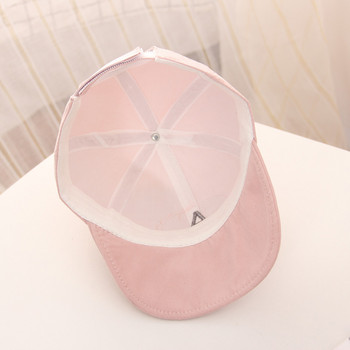 Άνοιξη Καλοκαίρι Μαλακό γείσο Βρεφικό καπέλο μπέιζμπολ με κεντημένο καπέλο για βρέφη μονόχρωμο Παιδικά καπέλα ηλίου 6-18 εκατ.