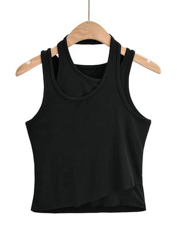 Καλοκαίρι 2023 ΝΕΑ άφιξη Crop tops Streetwear Νεανικά streetwear Halter Sexy Tank Top