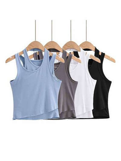 Vară 2023 NOI Sosire Crop Tops Streetwear Tineret Streetwear Halter Sexy Tank Top