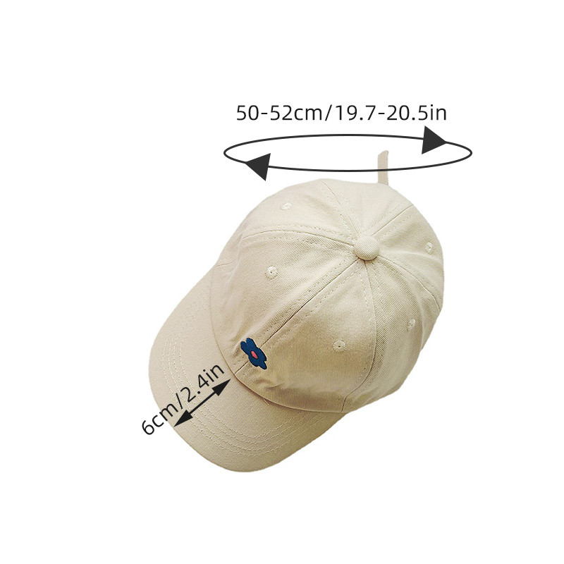 Παιδικό καπέλο μπέιζμπολ με λουλούδια Παιδικό καπέλο μπέιζμπολ Άνοιξη Καλοκαίρι ρυθμιζόμενο αντηλιακό καπέλα ηλίου Κορεάτικο βαμβακερό αγόρι για κορίτσι Παιδικά καπέλα παραλίας