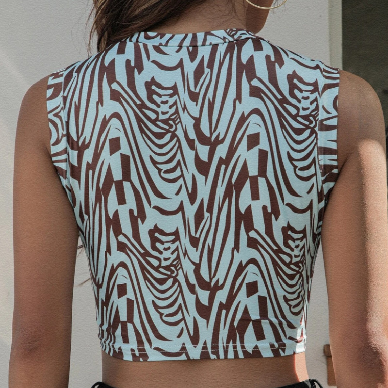 90. gadu estētika, svītraini apdrukāti, apgriezti topi, 20 gadu vasaras ielas apģērbi bez piedurknēm, zaļi, mazuļu tvertni, sieviešu seksīgas vestes 2021. g.