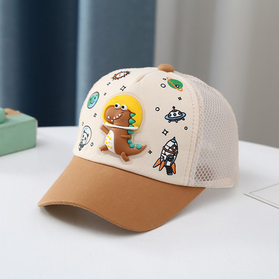 Nyári babasapka aranyos rajzfilm dinoszaurusz gyerek baseballsapka kültéri hálós, légáteresztő, állítható fiú lány gyerek napsapka Gorras