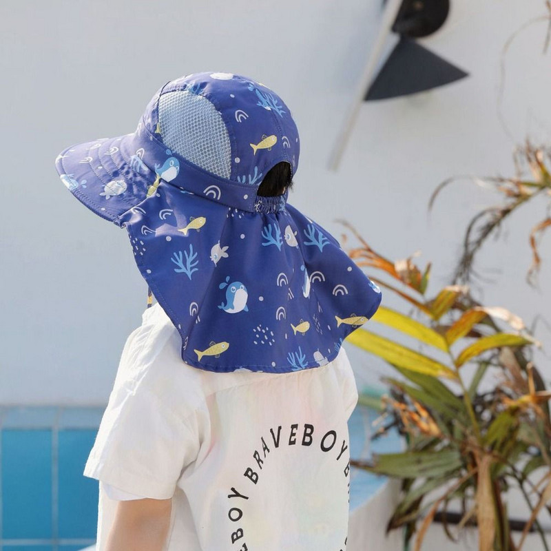 Καπέλο παραλίας για παιδιά Καλοκαιρινό μωρό κουβά Καπέλο με φαρδύ γείσο προστασία από υπεριώδη ακτινοβολία Panama Cap Outdoor καλοκαιρινό μωρό αξεσουάρ για καπέλο ηλίου παραλίας