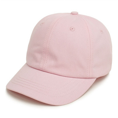 Gyerek sapkák Gyerek egyszínű pamut légáteresztő snapback sapka baba aranyos állítható napkalap lány nyári baseball sapka 1-5 éves korig