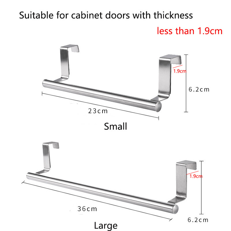 Ντουλάπα κουζίνας Κρεμαστό Πετσέτες Μπάρα Πόρτας Μπάνιου Πίσω Πόρτα Μπάρα πετσετών από ανοξείδωτο ατσάλι Δωρεάν αποθήκευση πετσετών Σχάρα οργάνωσης πετσετών