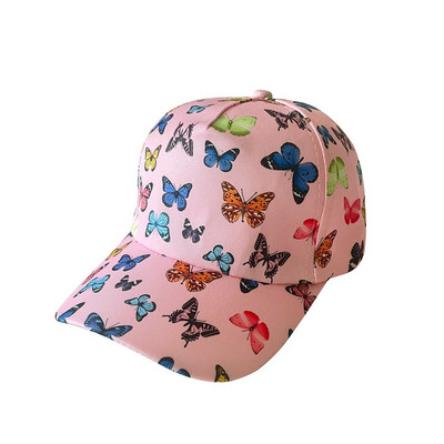 Kids Peaked Hat Fiúknak Lányoknak Gyermek baseballsapka Állítható Snapback sapkák Nyomtatott Beach Visor Napvédő Kalap бейсболка детская