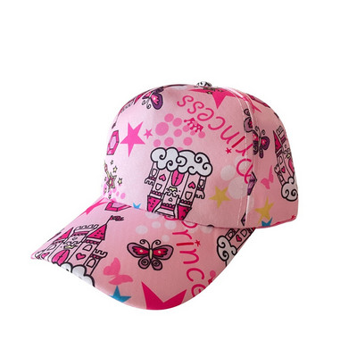 Kids Peaked Hat Fiúknak Lányoknak Gyermek baseballsapka Állítható Snapback sapkák Nyomtatott Beach Visor Napvédő Kalap бейсболка детская