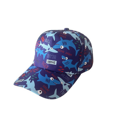 Kids Peaked Hat Fiúknak Lányoknak Gyermek baseballsapka Állítható Snapback sapkák Nyomtatott Beach Visor Napvédő Kalap бейсболка детская