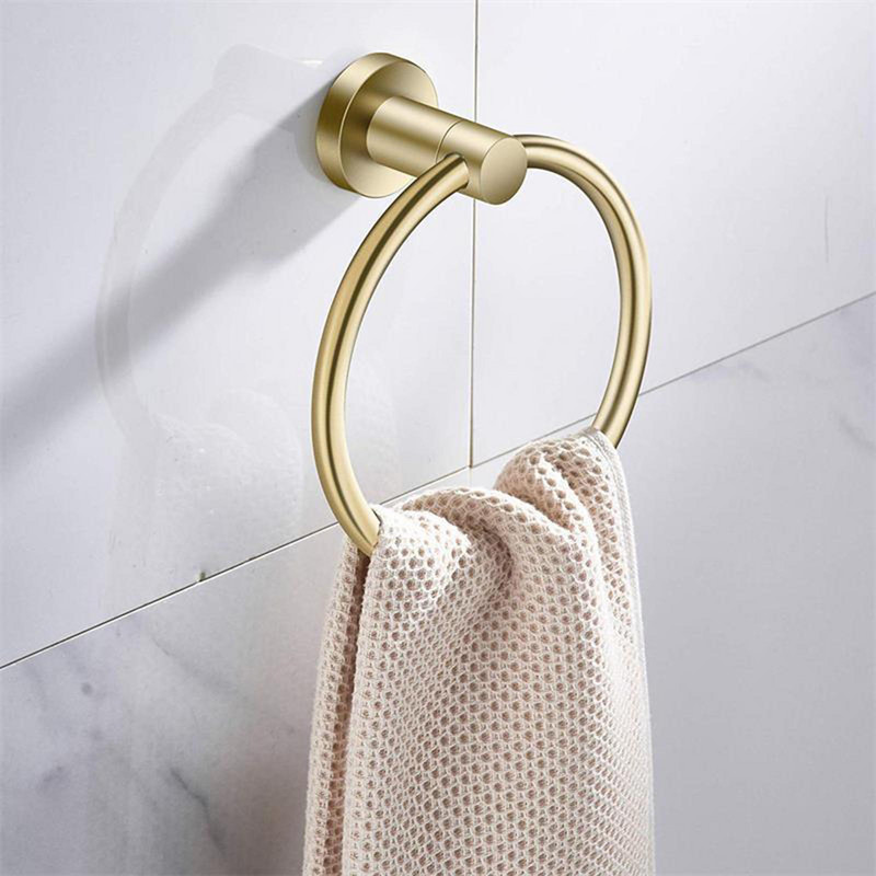 Δαχτυλίδια για πετσέτες από ανοξείδωτο ατσάλι για πετσετοθήκη μπάνιου Μοντέρνα κρεμάστρα πετσετών σε κύκλο Στρογγυλή κρεμάστρα για πετσέτες Επιτοίχια πετσέτες