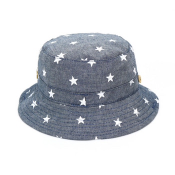 2020 Μόδα βαμβακερό καλοκαιρινό καπέλο για βρέφη για αγόρια κορίτσια από 100% βαμβάκι Καπέλο κουβά Τζιν βαμβακερό Παιδικό καπέλο τρακτέρ