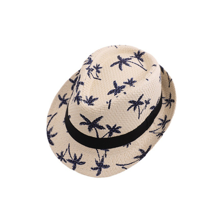 Καλοκαίρι παιδικά καπέλα παραλίας Καρύδα στάμπα γονέα-παιδί Ψάθινο καπέλο για κορίτσια Αγόρια Ταξίδι σε εξωτερικό χώρο Μαμά Μπαμπάς Παιδικά Αξεσουάρ