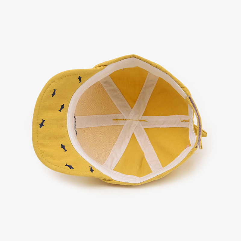 Χαριτωμένο κέντημα Shark Baby Cap Καλοκαιρινό μαλακό βαμβακερό Νεογέννητο καπέλο μπέιζμπολ για νήπια αγόρια κορίτσια Καπέλα ηλίου εξωτερικού χώρου