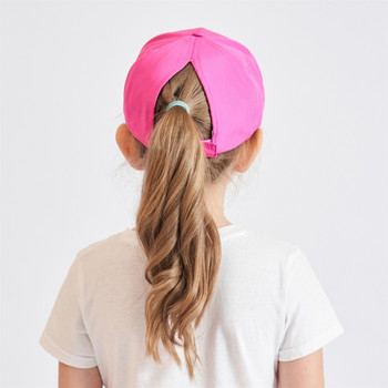 Καπέλο αλογοουράς για κορίτσια Καπέλο μπέιζμπολ για νήπια Ρυθμιζόμενο καλοκαιρινό καπέλο αθλητικό καπέλο εξωτερικού χώρου Φιλικό προς το δέρμα για παιδιά Peak-Cap
