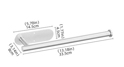 304 θήκη για χαρτοπετσέτες από ανοξείδωτο ατσάλι χωρίς διάτρηση, ντουλάπι κουζίνας, θήκη για ρολό, θήκη για πετσέτες μπάνιου, κρεμαστή κρεμάστρα για πετσέτες