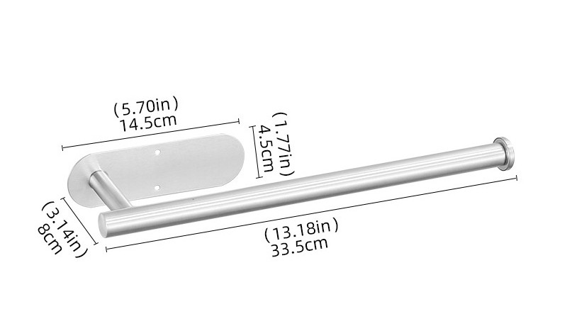 304 θήκη για χαρτοπετσέτες από ανοξείδωτο ατσάλι χωρίς διάτρηση, ντουλάπι κουζίνας, θήκη για ρολό, θήκη για πετσέτες μπάνιου, κρεμαστή κρεμάστρα για πετσέτες