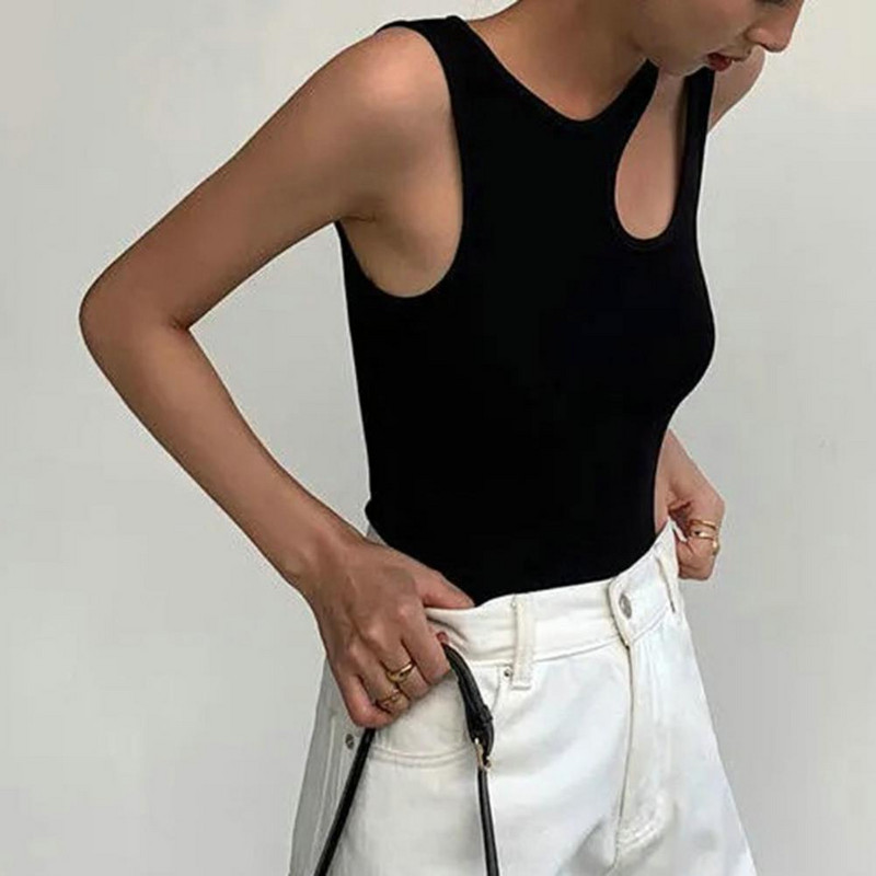 Καλοκαιρινό Crop Top Chic Push-Up Γυναικείο Tank Top Γυναικείο Κορεάτικο στιλ Καλοκαιρινό τοπ Γυναικείο Off Shoulder Γυναικείο Tank Top Lady ένδυμα