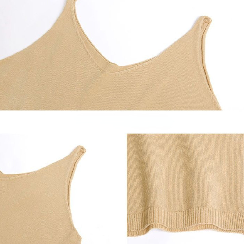 S-5XL Tanks Γυναικείες πλεκτές με λαιμόκοψη V με λαιμόκοψη, καλοκαιρινές λεπτές, άνετες, χαλαρές, χαλαρές μόδα Ulzzang Solid απλά streetwear Δημοφιλή γυναικεία