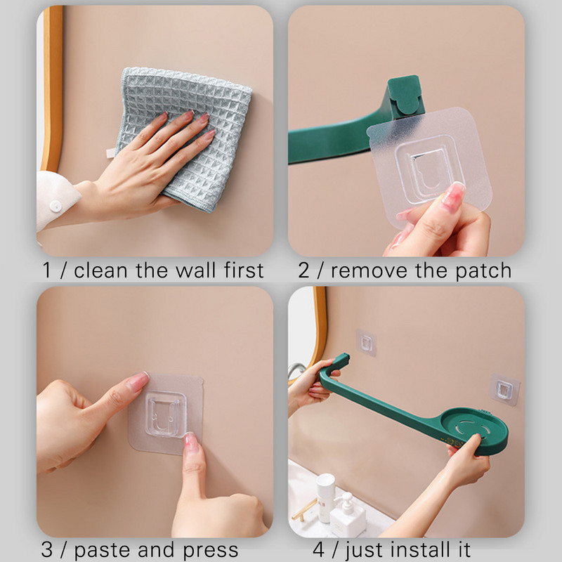 Σχάρα αποθήκευσης Αξεσουάρ μπάνιου Βάση για πετσέτες χωρίς διάτρηση με πολυλειτουργικό χώρο αποθήκευσης για θήκη για πετσέτες μπάνιου μπαρ RE