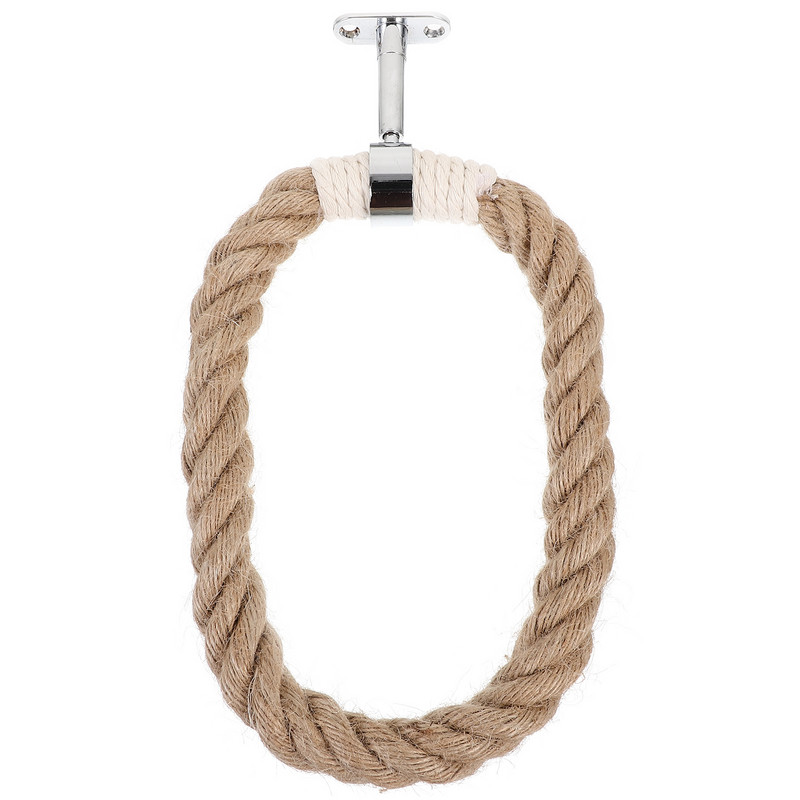 Κρεμάστρα για πετσέτες σε ρουστίκ στυλ Βάση χεριού κρεμαστό δαχτυλίδι μπάνιου στρογγυλό σχήμα Βάση δαχτυλιδιών τοίχου