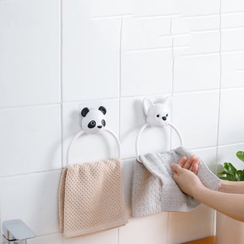 1 ΤΕΜ. ABS Cartoon Animals Κρεμάστρα για πετσέτες Τουαλέτα μπάνιου για παιδιά Κρεμάστρα για πετσέτες Κρεμάστρα σπιτιού Δαχτυλίδι για πετσέτες κουζίνας