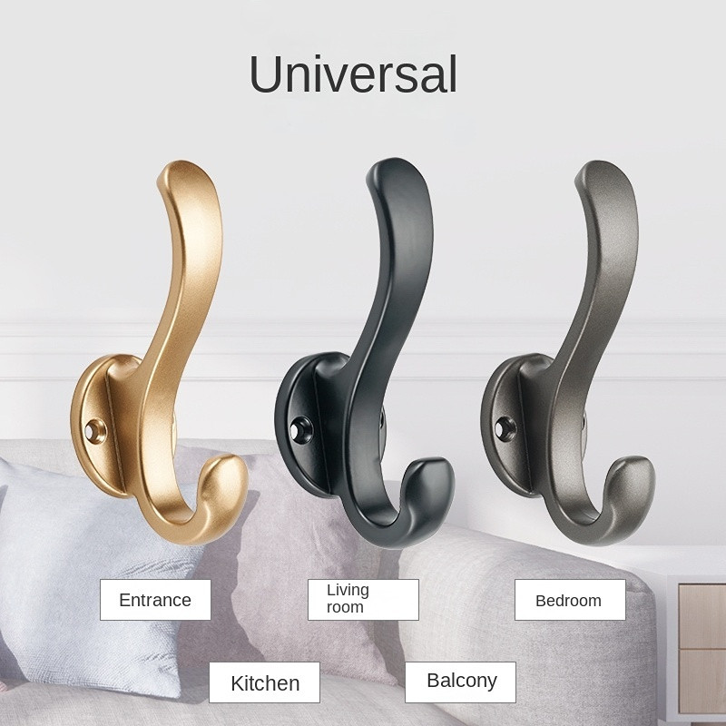 Pannlart Άγκιστρο τοίχου από κράμα ψευδαργύρου Μοντέρνα κρεμάστρα τοίχου Βιδωτοί γάντζοι Παράθυρο Ντουλάπα Πόρτα Κουζίνα Μπάνιο Δωμάτιο Θήκη για πετσέτες