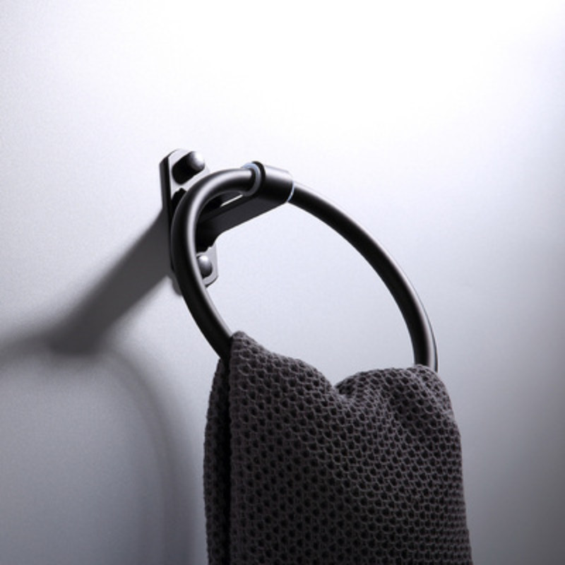 Φορητή κρεμάστρα για πετσέτες, στρογγυλή κρεμάστρα αλουμινίου, επιτοίχια αξεσουάρ μπάνιου Αδιάβροχη κρεμάστρα για πετσέτες