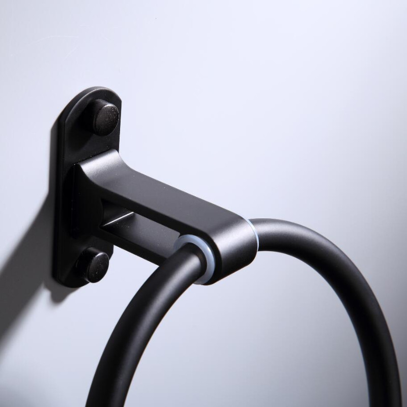 Φορητή κρεμάστρα για πετσέτες, στρογγυλή κρεμάστρα αλουμινίου, επιτοίχια αξεσουάρ μπάνιου Αδιάβροχη κρεμάστρα για πετσέτες