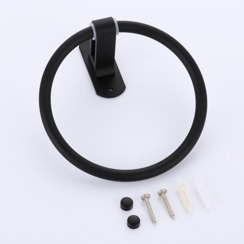 Φορητή κρεμάστρα για πετσέτες, στρογγυλή κρεμάστρα αλουμινίου, επιτοίχια αξεσουάρ μπάνιου Αδιάβροχη κρεμάστρα για πετσέτες