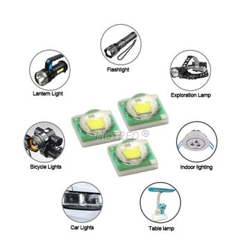 10-50бр. LED 1W 3W 3V CREE XPE 3535 SMD чип Топло бяло 3000K Чисто студено бяло 6500K 10000K 20000K За фенерче Прожектор Направи си сам