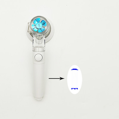 Jauna dizaina propelleris vannas istabas dušas galva augstspiediena ūdens taupīšana ar regulējamu pogu, iebūvētu filtru rokas dušas galviņa