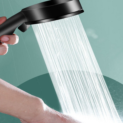 Bathroom Shower Head High Pressure Water Saving Shower Mixer One-Key Stop Water Massage Shower Water Faucet Bathroom Accessories