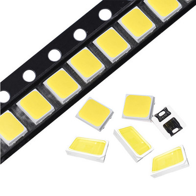 100 бр. 0,5 W SMD 5730 и 2835 LED COB чип лампа с мъниста Бяла или топла светлина 120 LM диодна лампа за повърхностен монтаж на PCB (3,3 ~ 3,6 V)