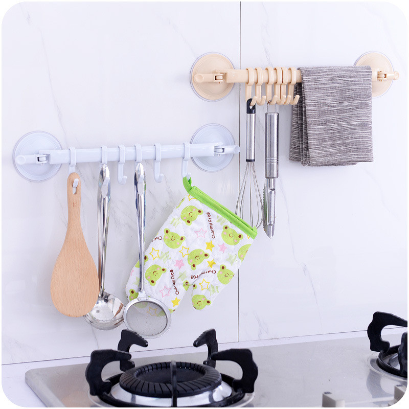 Περιστρεφόμενη κρεμάστρα για πετσέτες μπάνιου με 6 συνδεδεμένα γάντζος Πολυλειτουργική γωνιακή κρεμάστρα αποθήκευσης κουζίνας μπάνιου