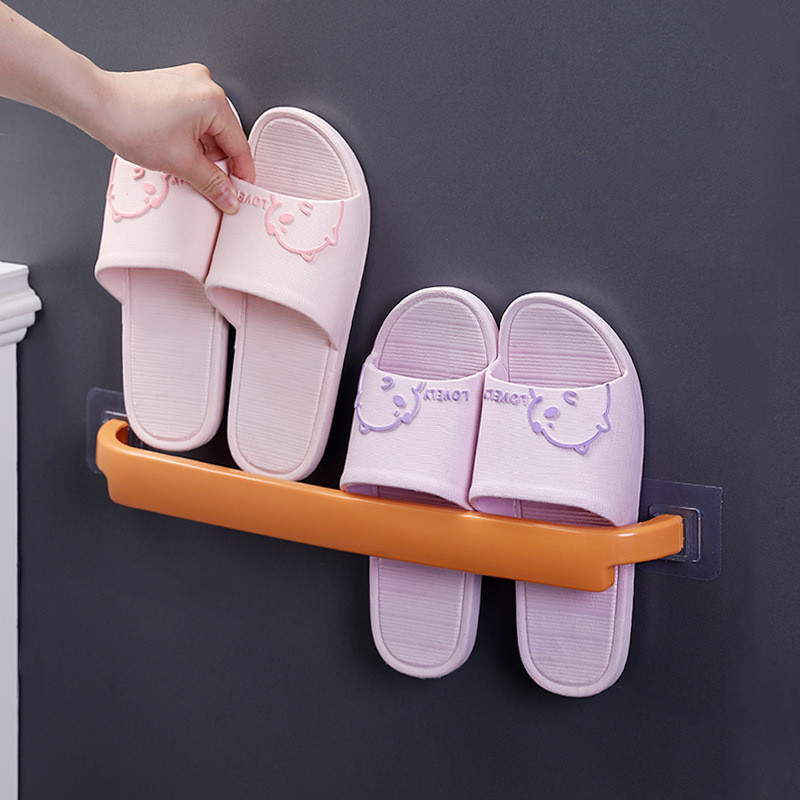 Κρεμάστρα για πετσέτες μπάνιου Δωρεάν διάτρητη κρεμάστρα κουζίνας Μονή ράβδος ράφι τουαλέτας Σχάρα αποθήκευσης Αξεσουάρ διακόσμησης μπάνιου