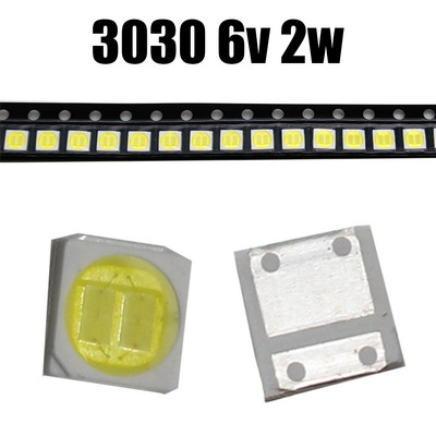 TKDMR 100/50db LED háttérvilágítás nagy teljesítményű 2W 3030 6V áram 200-250MA hideg fehér hőmérséklet 15000-20000k TV alkalmazás