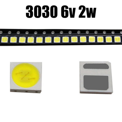TKDMR 100/50db LED háttérvilágítás nagy teljesítményű 2W 3030 6V áram 200-250MA hideg fehér hőmérséklet 15000-20000k TV alkalmazás
